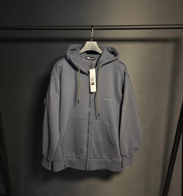 سویشرت تمام زیپ مارک پگادور رنگ نوک مدادی