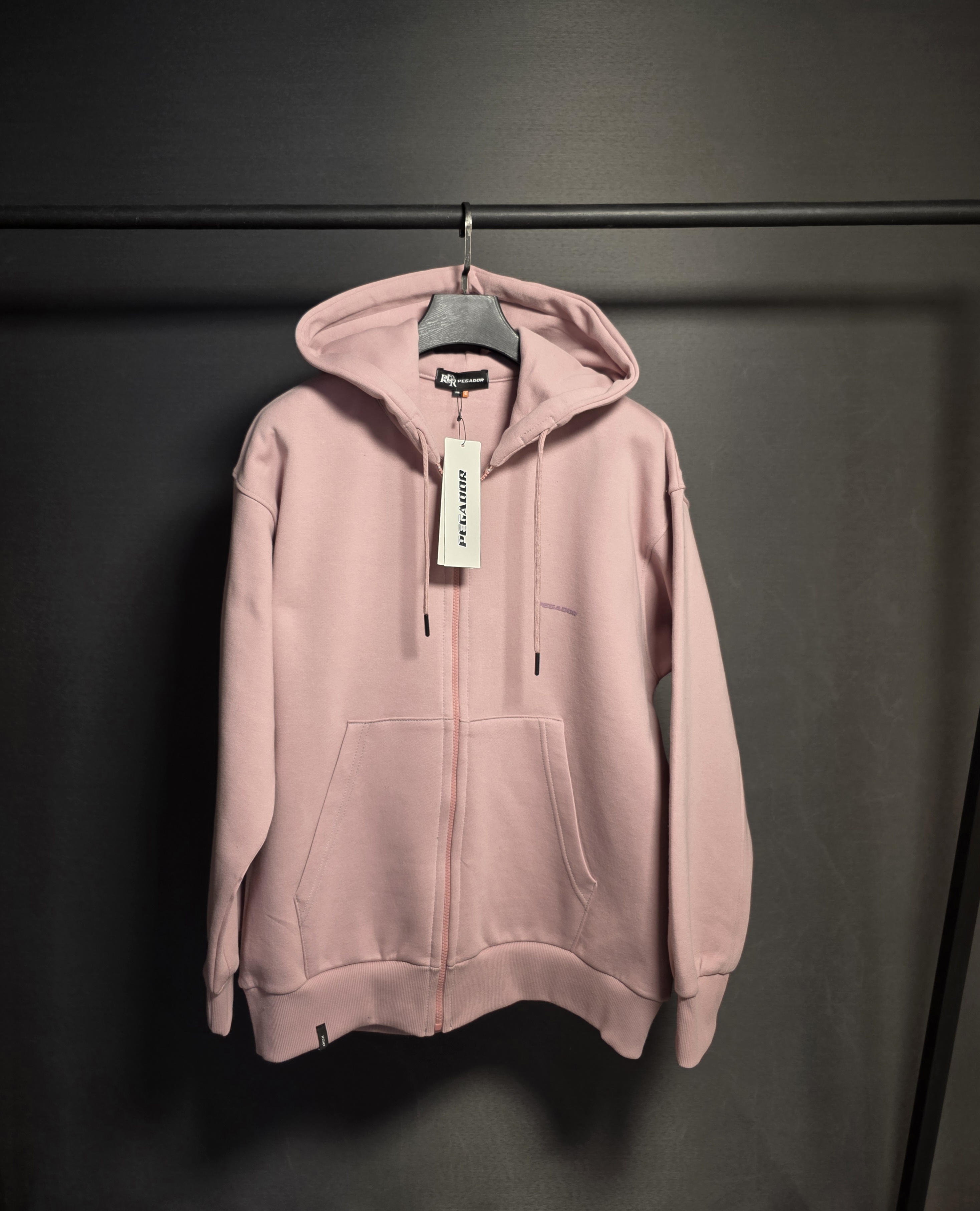 سویشرت تمام زیپ مارک پگادور رنگ یاسی