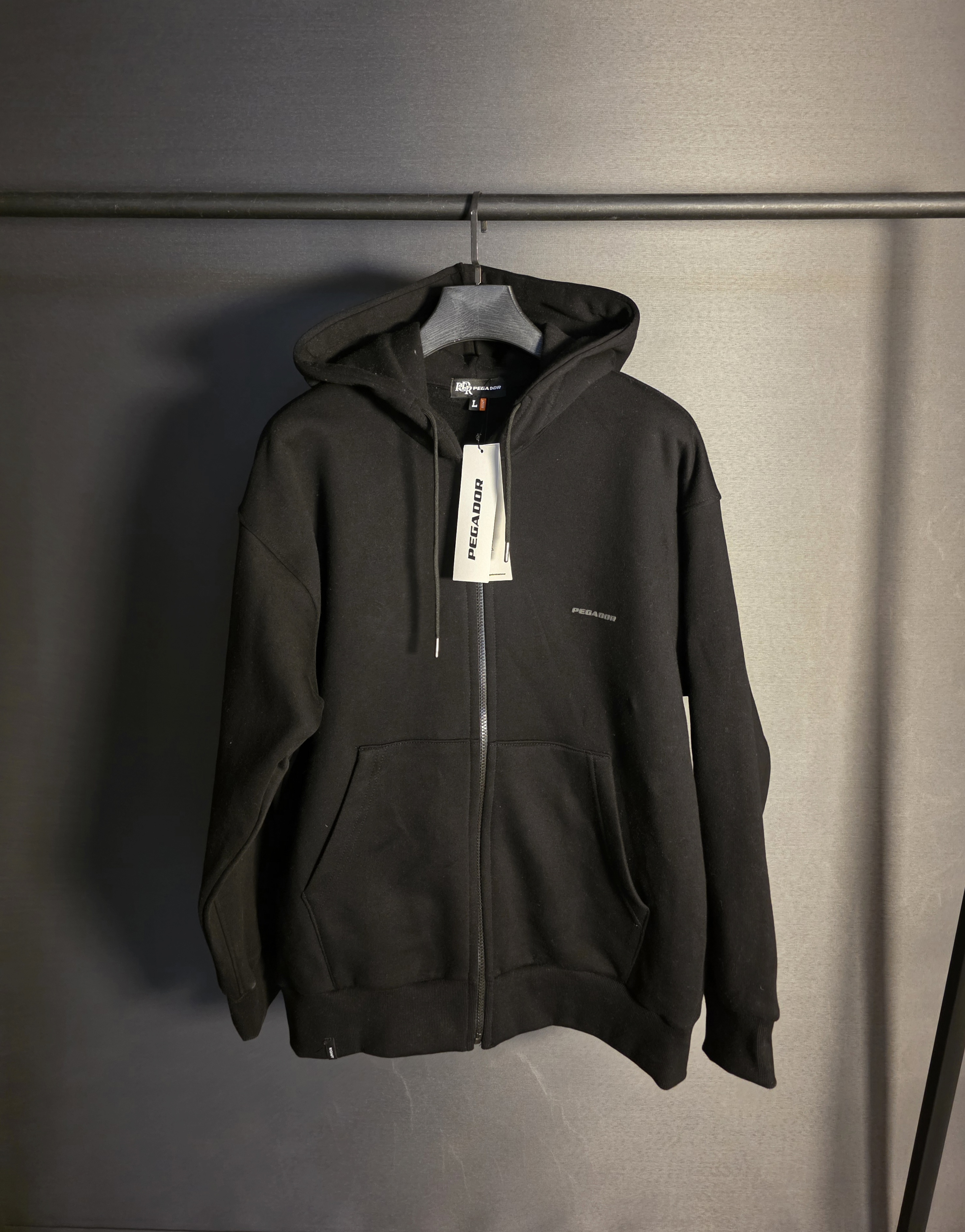 سویشرت تمام زیپ مارک پگادور رنگ مشکی