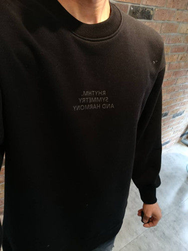 دورس یقه گرد چاپ وسط سینه